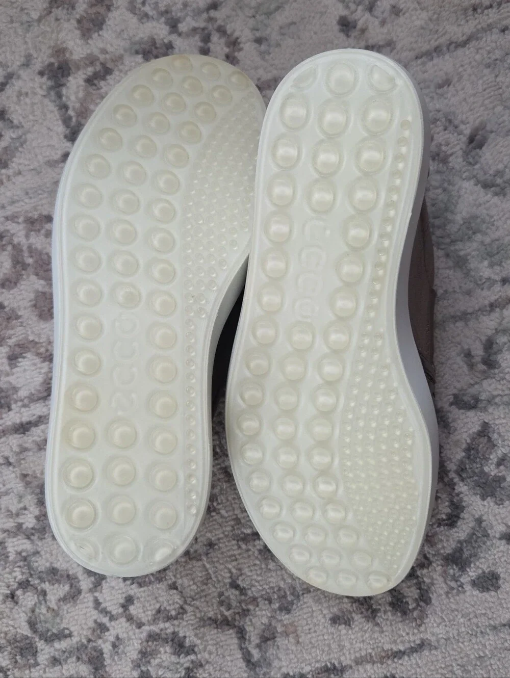 ECCO Soft 7 Woven Stone Metallic Leather Slip On 2.0 Sneaker Size 4/4.5